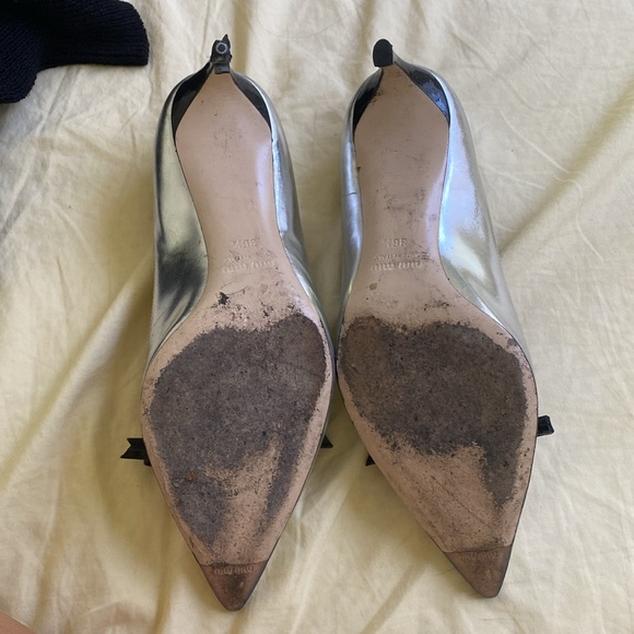 Silver kitten heels - Picture 4 of 4